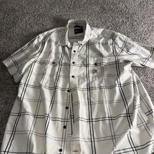 Carhartt Men's Flannel Shirt Button Down Size 2XL Loose Fit